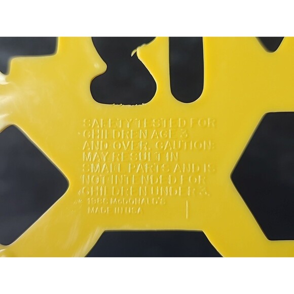 Vintage McDonald's Plastic Stencils 1986 Made In USA - Picture 10 of 10